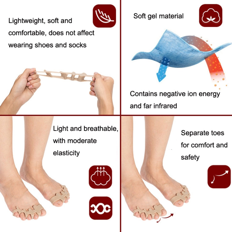 Thickened Wearable Shoes Toe Valgus Silicone Corrector Big Foot Toe Splitter - Corrector by PMC Jewellery | Online Shopping South Africa | PMC Jewellery