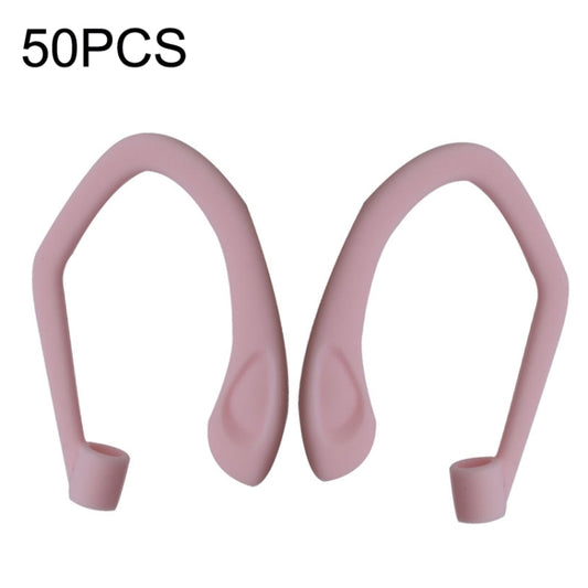 50PCS EG40 For Apple Airpods Pro Sports Wireless Bluetooth Earphone Silicone Non-slip Ear Hook(Pink) - Anti-lost & Holder by PMC Jewellery | Online Shopping South Africa | PMC Jewellery