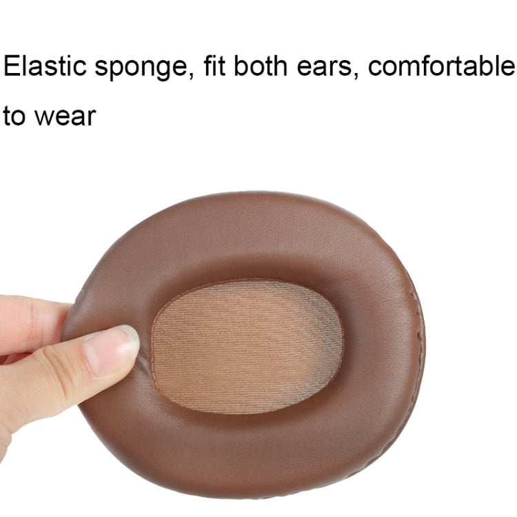 2 PCS Headset Sponge Earmuffs For SONY MDR-7506 / V6 / 900ST, Color: Brown Lambskin - Earmuff & Pad by PMC Jewellery | Online Shopping South Africa | PMC Jewellery