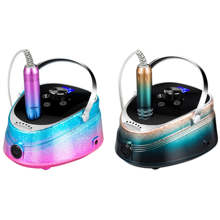 Ice Flower Gradient Rechargeable Low Noise Nail Polishing Machine, Specification: EU Plug (Pink Blue) - Grinding Tools & Accessories by PMC TechLife | Online Shopping South Africa | PMC TechLife | Buy Now Pay Later Mobicred