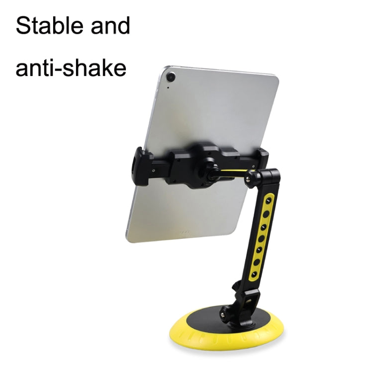 CJ-010 Rotating Desktop Tablet Bracket Foldable Online Learning Support Bracket(Green White) - Desktop Holder by PMC Jewellery | Online Shopping South Africa | PMC Jewellery