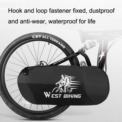 WEST BIKING YP0719301 Bicycle Dust Chain Cover Crankset Protective Cover(Black) - Bicycle Chains & Rounds by WEST BIKING | Online Shopping South Africa | PMC Jewellery