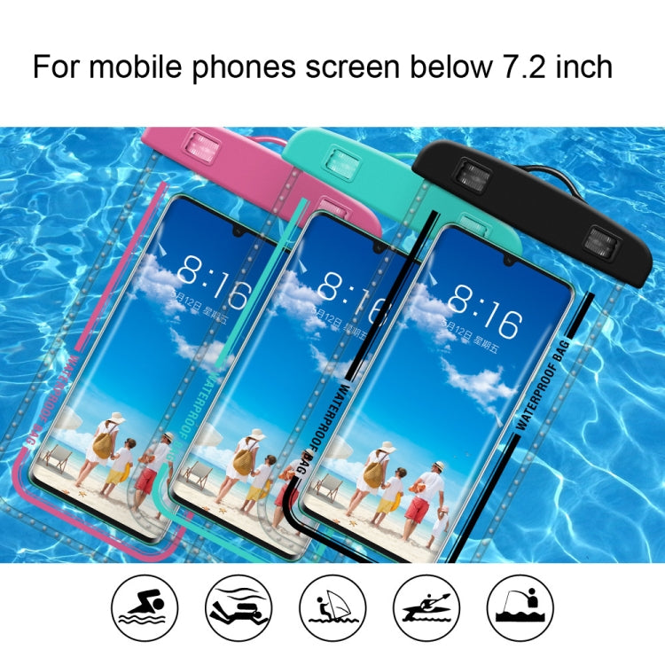 2 PCS Armband Style Transparent Waterproof Cell Phone Case Swimming Cell Phone Bag(Macaron Blue) - Waterproof Bag by PMC Jewellery | Online Shopping South Africa | PMC Jewellery