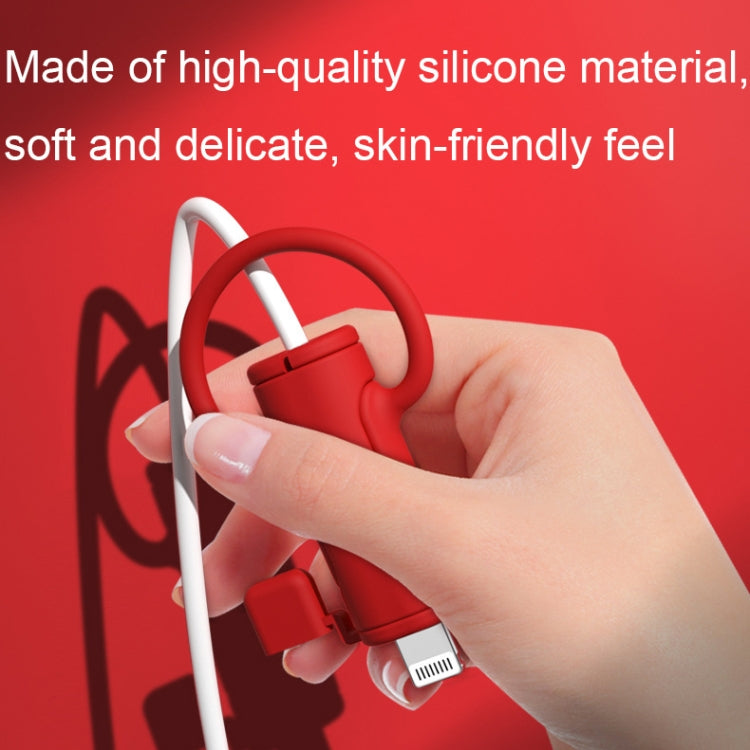 3 PCS Soft Washable Data Cable Silicone Case For Apple, Spec: Type-C (White) - Cable Organizer by PMC TechLife | Online Shopping South Africa | PMC TechLife