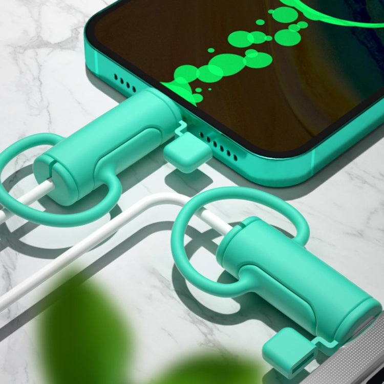 3 PCS Soft Washable Data Cable Silicone Case For Apple, Spec: USB (Mustard Green) - Cable Organizer by PMC TechLife | Online Shopping South Africa | PMC TechLife