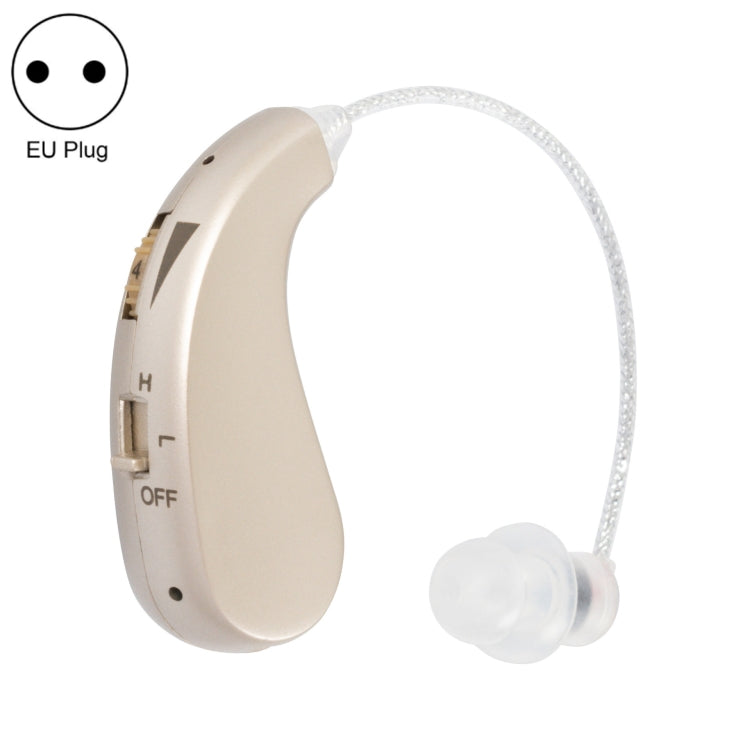 Portable Rechargeable Invisible Hearing Aid EU Plug(Gold) - Hearing Aids by PMC Jewellery | Online Shopping South Africa | PMC Jewellery