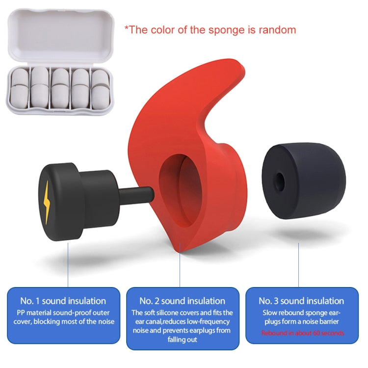 Anti-noise Sleep Earplugs Soundproof Earplugs(Blue) - Ear Care Tools by PMC TechLife | Online Shopping South Africa | PMC TechLife