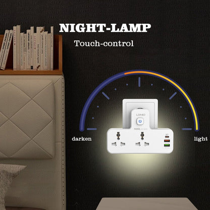 LDNIO SC2311 20W PD+QC 3.0 Multifunctional Home Fast Charging Socket with Night Light, Spec: US Plug - Extension Socket by LDNIO | Online Shopping South Africa | PMC Jewellery | Buy Now Pay Later Mobicred