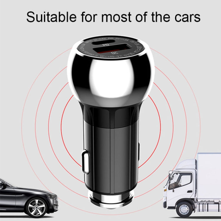 LDNIO C1 36W PD + QC 3.0 Car Fast Charger High Power Smart USB Car Charger with USB-C/Type-C Cable - Car Charger by LDNIO | Online Shopping South Africa | PMC Jewellery