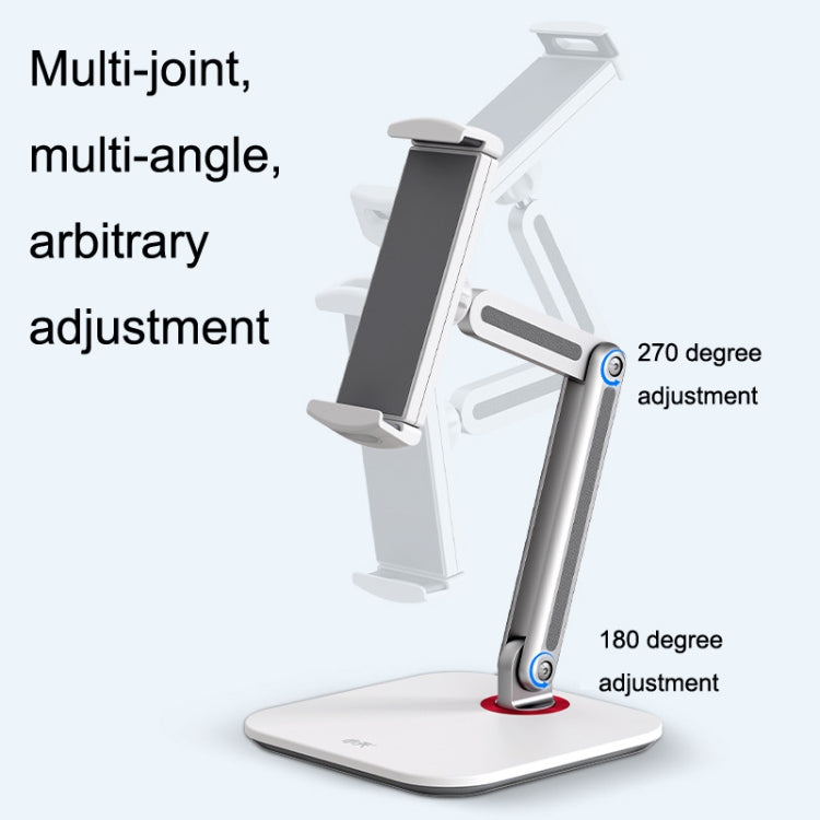 SSKY X38 Desktop Phone Tablet Stand Folding Online Classes Support, Style: Long Arm Charging Version (Black) - Desktop Holder by SSKY | Online Shopping South Africa | PMC Jewellery