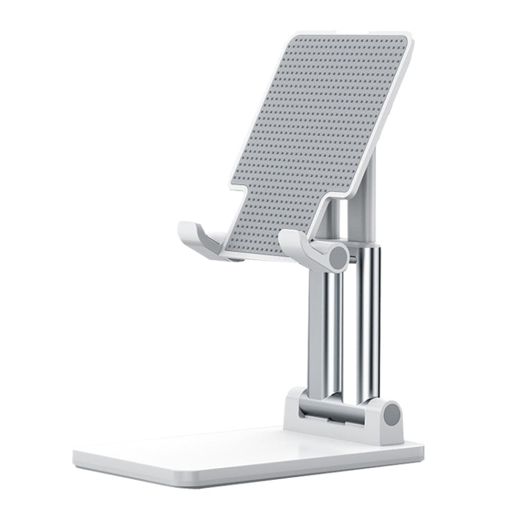 SSKY X5 Desktop Phone Live Foldable Tablet Bracket, Style: Double Rod Phone Version (White) - Desktop Holder by SSKY | Online Shopping South Africa | PMC Jewellery