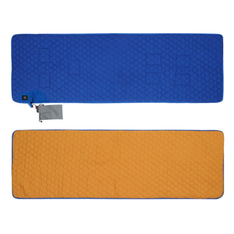 Winter USB Rechargeable Smart Seven Zone Heating  Anti-cold Sleeping Bag Pad(Blue Orange) - Camping Mats by PMC TechLife | Online Shopping South Africa | PMC TechLife | Buy Now Pay Later Mobicred