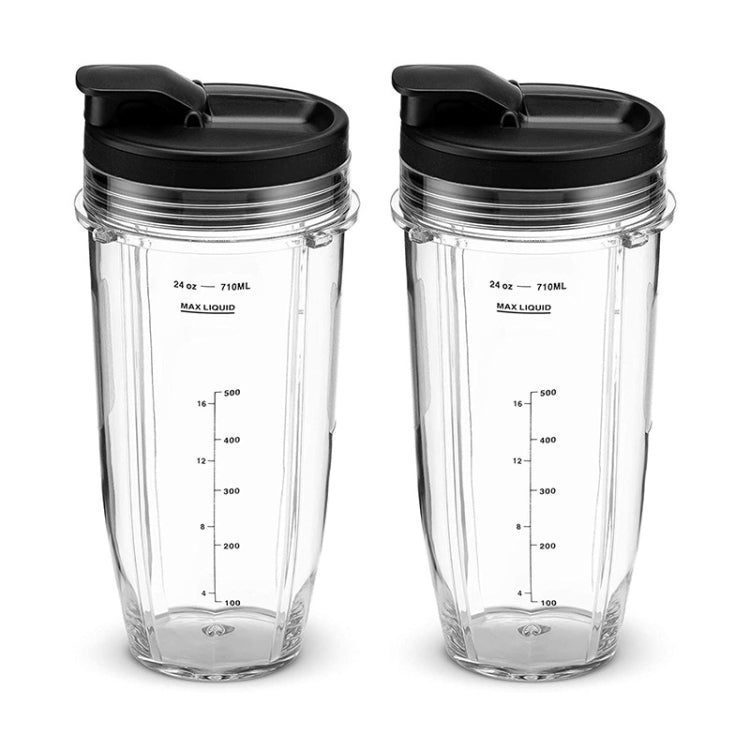 For Nutri Ninja Auto IQ Series Blenders 2pcs 710ML(24oz) Measuring Scale Cup Mug - Kitchen Machine Accessories by PMC Jewellery | Online Shopping South Africa | PMC Jewellery