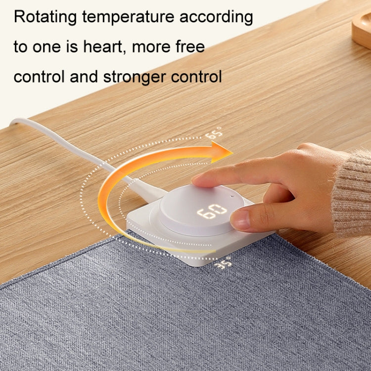 Joyroom JR-CY335 220V Smart Office Desktop Heating Thermostatic Mouse Pad, US Plug, Size: 60x36cm(Dark Gray) - free shipping - PMC TechLife - Order now!
