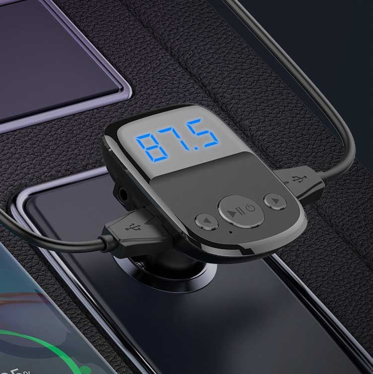 LDNIO C706Q QC3.0+AUTO-ID Car Bluetooth FM Music Digital Display Car Charger with Type-C/USB-C Cable - Car Charger by LDNIO | Online Shopping South Africa | PMC Jewellery