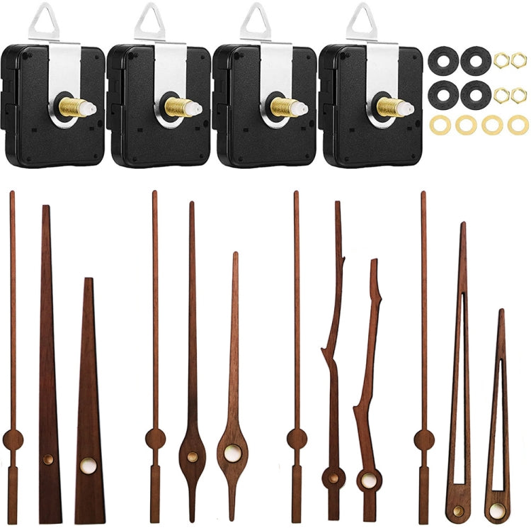 Quartz Clock Dial Repair Kit DIY Wall Clock Parts,Spec: 4 Movements+4 Sets Needles - free shipping - PMC TechLife - Order now!