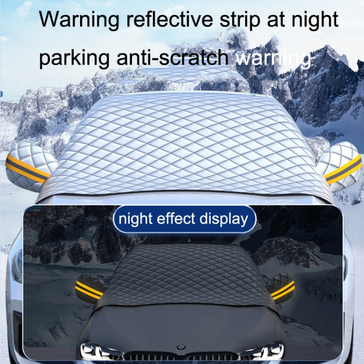 SUITU R-3945 Car Winter Front Glass Snow Shield Defrost Sunshade Thickened Car Clothing, Style: 5 Magnets With Earmuffs - Window Foils & Solar Protection by SUITU | Online Shopping South Africa | PMC Jewellery