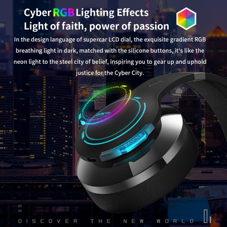 Edifier G5BT Wireless Bluetooth Esports Game RGB Lighting Effect Headset(Black) - Headset & Headphone by Edifier | Online Shopping South Africa | PMC Jewellery