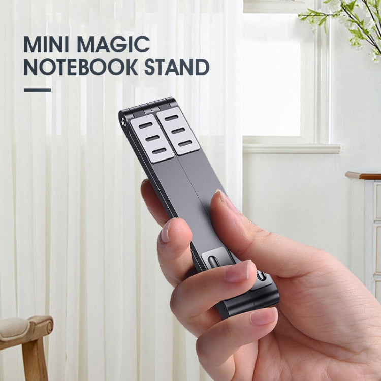 X23 3 In 1 Portable Storage Foldable Aluminum Phone Tablet Stand(Grey) - Laptop Stand by PMC TechLife | Online Shopping South Africa | PMC TechLife