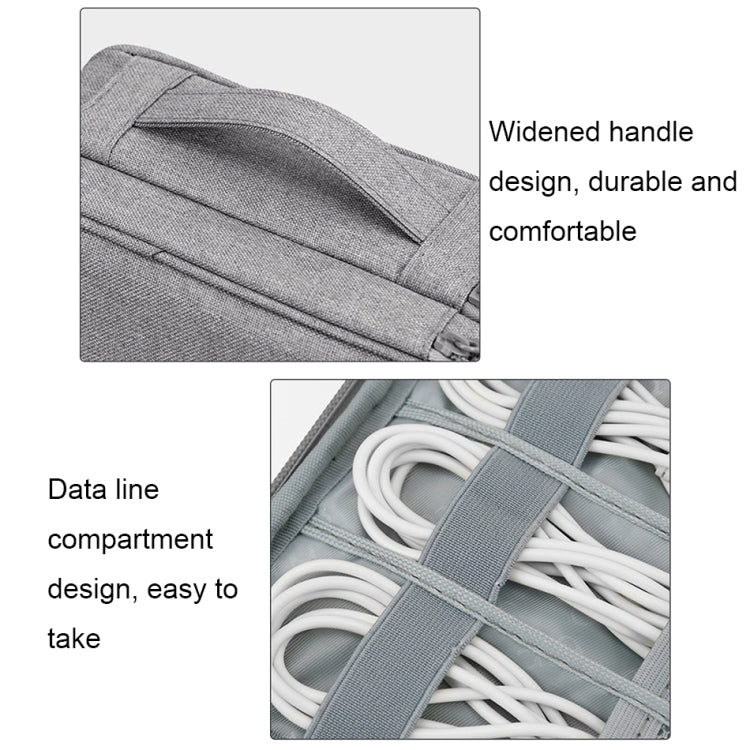 Baona Multifunctional Earphone Data Cable Digital Storage Bag, Spec: 2-layer (Gray) - free shipping - PMC TechLife - Order now!