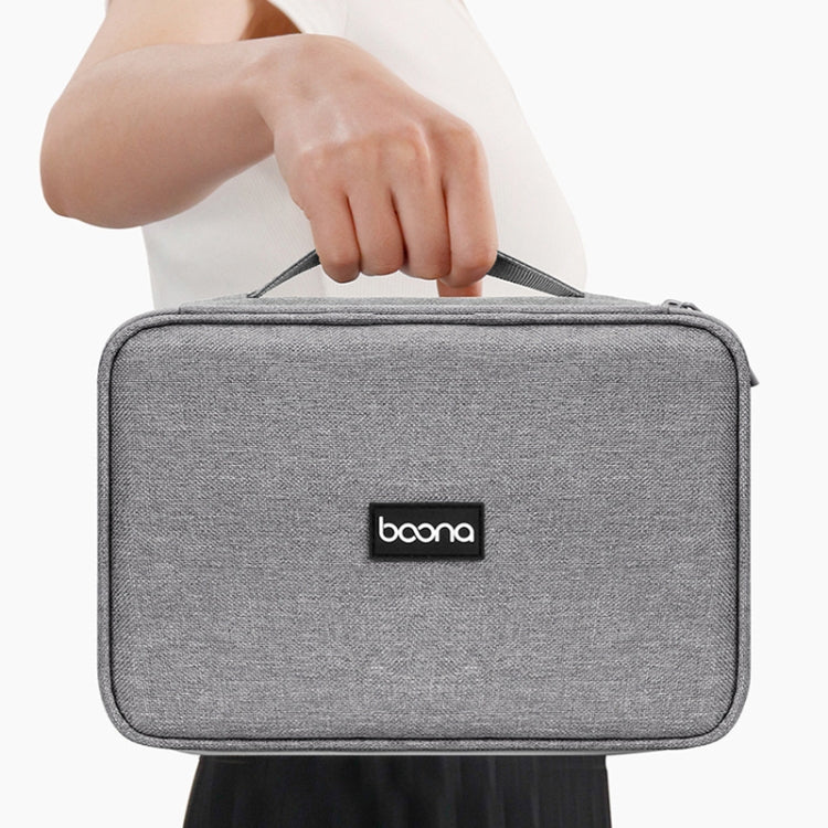 Baona Multifunctional Earphone Data Cable Digital Storage Bag, Spec: 2-layer (Gray) - free shipping - PMC TechLife - Order now!