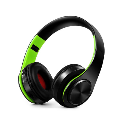 LPT660 Bluetooth Wireless Headset HIFI Stereo Sports Headphones(Black+Green) - Headset & Headphone by PMC Jewellery | Online Shopping South Africa | PMC Jewellery
