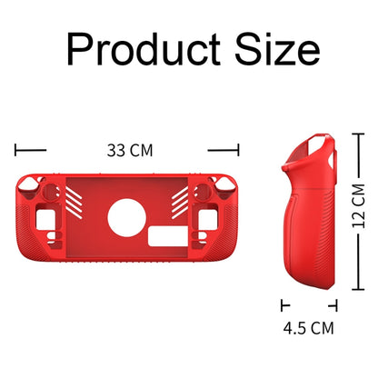 For Steam Deck V3 Non-slip Silicone Protective Case for Pocket Consoles(Red) - Accessories by PMC Jewellery | Online Shopping South Africa | PMC Jewellery