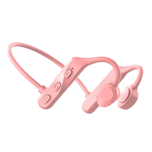 K69 Bluetooth Headset Sound Conduction Binoconic Business Sports Earphone(Pink) - Sport Earphone by PMC Jewellery | Online Shopping South Africa | PMC Jewellery