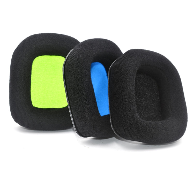 For Logitech Astro A20 2pcs Fleece Memory Foam Headphone Covers Earmuffs(Full Black) - Earmuff & Pad by PMC Jewellery | Online Shopping South Africa | PMC Jewellery