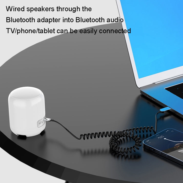 AUX Car Bluetooth Receiver Adapter 3.5mm Audio Receiver - Bluetooth Adapters by PMC TechLife | Online Shopping South Africa | PMC TechLife | Buy Now Pay Later Mobicred
