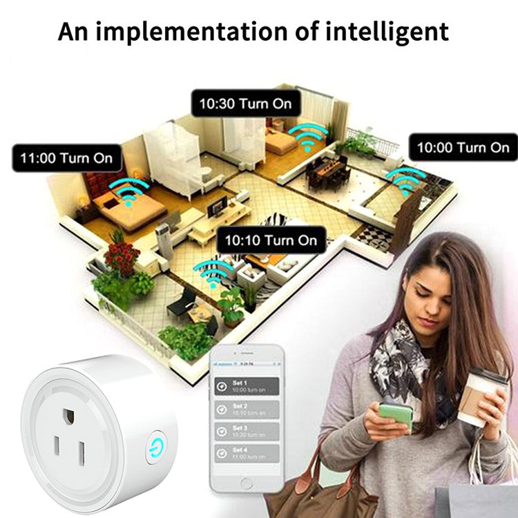 Tuya Smart App Wifi Smart Socket Phone Remote Timing Voice Switch Supports Alexa UK Plug, Style: 16A Power Model - Smart Socket by PMC Jewellery | Online Shopping South Africa | PMC Jewellery