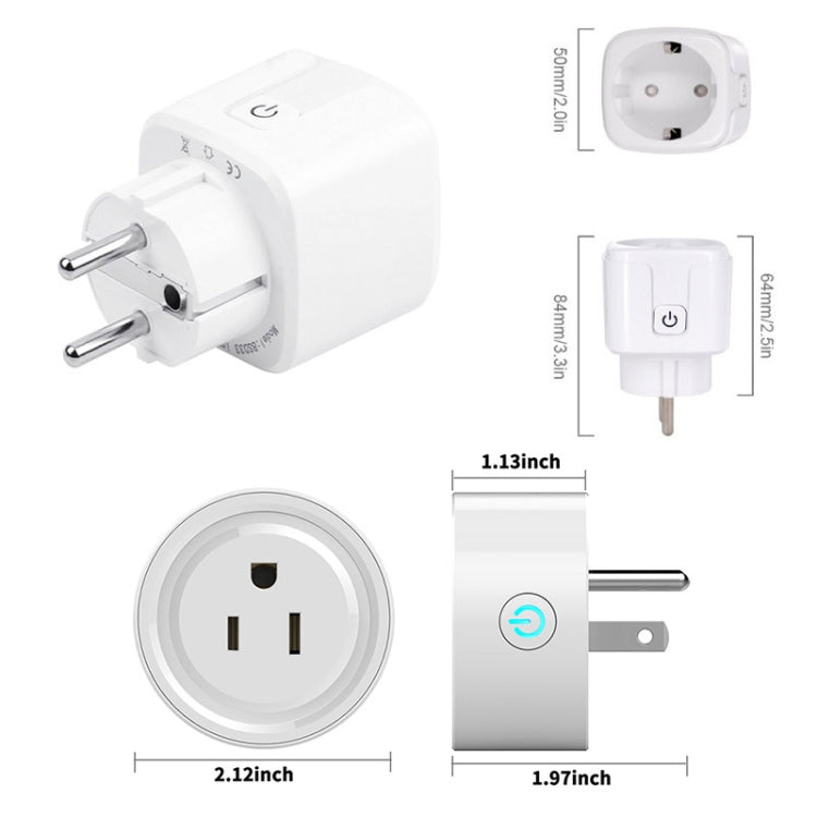 Tuya Smart App Wifi Smart Socket Phone Remote Timing Voice Switch Supports Alexa US Plug, Style: 20A Power Model - Smart Socket by PMC TechLife | Online Shopping South Africa | PMC TechLife