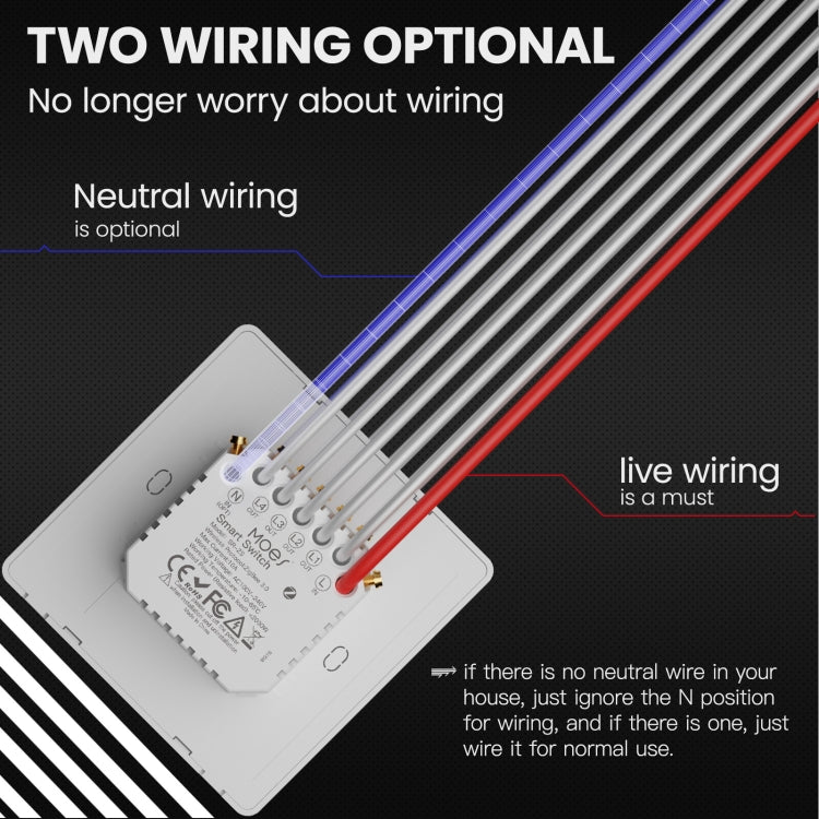 Tuya ZigBee Smart Single-fire Zero-fire Sharing Timing Voice Wall Switch EU Plug, Style: 1 Way (White Scene Casual Post) - Smart Switch by PMC TechLife | Online Shopping South Africa | PMC TechLife