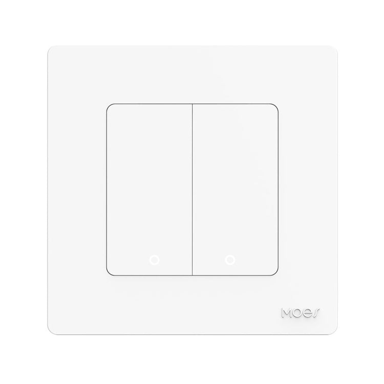 Tuya ZigBee Smart Single-fire Zero-fire Sharing Timing Voice Wall Switch EU Plug, Style: 2 Ways (White Scene Casual Post) - Smart Switch by PMC Jewellery | Online Shopping South Africa | PMC Jewellery