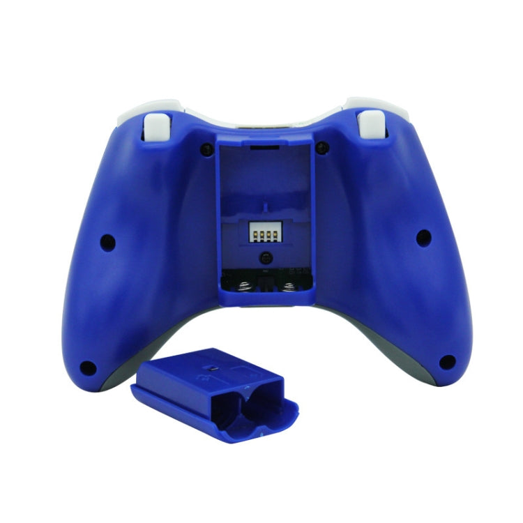 For Microsoft Xbox 360 / PC XB13 Dual Vibration Wireless 2.4G Gamepad With Receiver(Blue) - Gamepad by PMC Jewellery | Online Shopping South Africa | PMC Jewellery