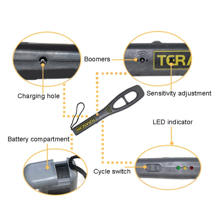 ESH-10 Handheld Metal Detector Product Security Detection Detector - free shipping - PMC TechLife - Order now!