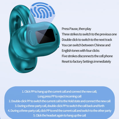 M10 IPX5 Waterproof Ear Clip Bluetooth Earphones, Style: Single Black - Bluetooth Earphone by PMC Jewellery | Online Shopping South Africa | PMC Jewellery