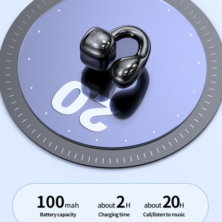 M10 IPX5 Waterproof Ear Clip Bluetooth Earphones, Style: Single Green - Bluetooth Earphone by PMC TechLife | Online Shopping South Africa | PMC TechLife