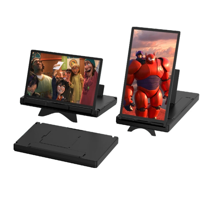 12-Inch Dual-HD Lens Horizontal Vertical Mobile Phone Screen Amplifier(Black) - free shipping - PMC TechLife - Order now!