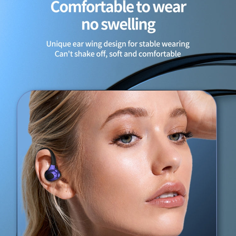 F8 Hanging Ear Stereo Wireless Bluetooth Earphones With Charging Bin(Red Single Ear) - Bluetooth Earphone by PMC TechLife | Online Shopping South Africa | PMC TechLife