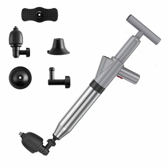 Toilet Pipe Dredger Toilet Sewer Floor Drain Clogged Household High Pressure Pneumatic Tool(Gray) - Handheld Cleaner & Mops by PMC Jewellery | Online Shopping South Africa | PMC Jewellery