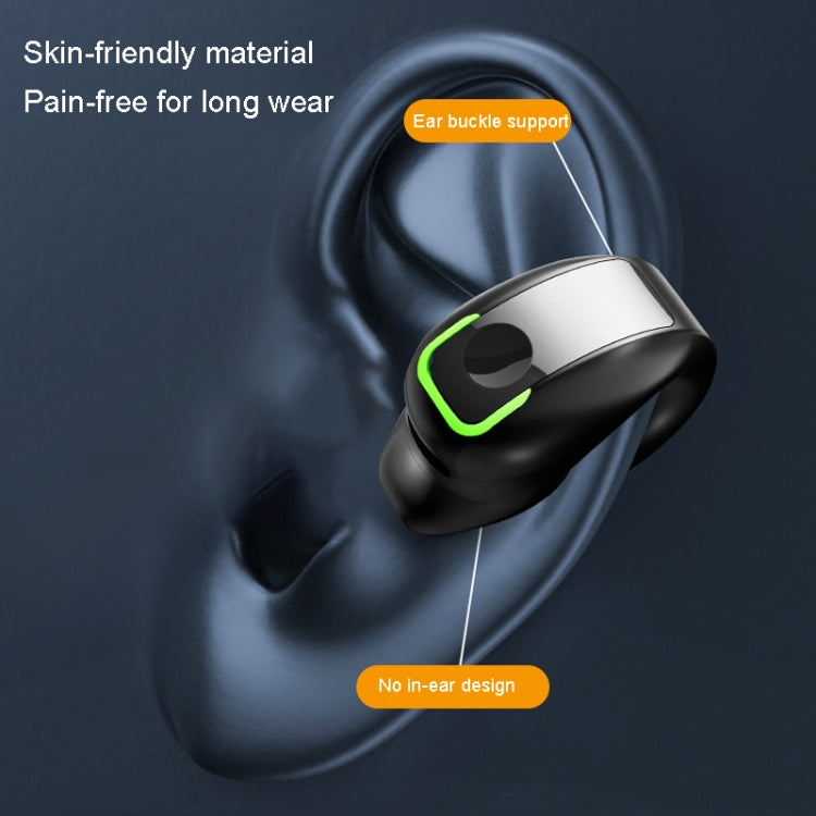 GD28 IPX4 Waterproof Single-ear Lightweight Clip Ear Bluetooth Earphone(Black) - Bluetooth Earphone by PMC TechLife | Online Shopping South Africa | PMC TechLife