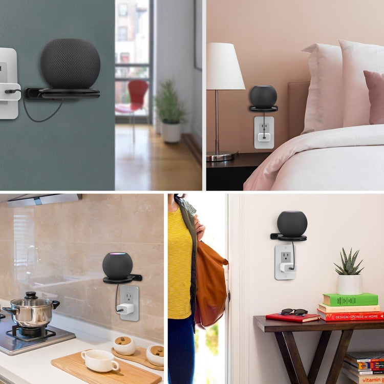 For Apple HomePod Mini AhaStyle PT149 Smart Speaker Stand(Black) - Speaker Bracket by AhaStyle | Online Shopping South Africa | PMC TechLife | Buy Now Pay Later Mobicred