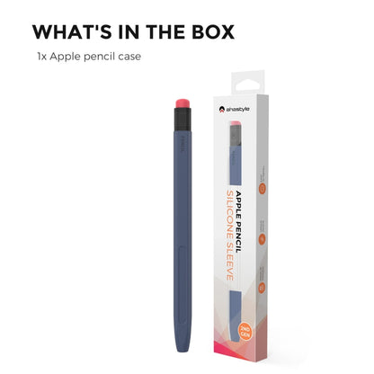 For Apple Pencil 1 AhaStyle PT180-2 Silicone Protective Case Anti-Slip And Anti-Drop Capacitive Pen Case(Midnight Blue) - Pencil Accessories by AhaStyle | Online Shopping South Africa | PMC Jewellery