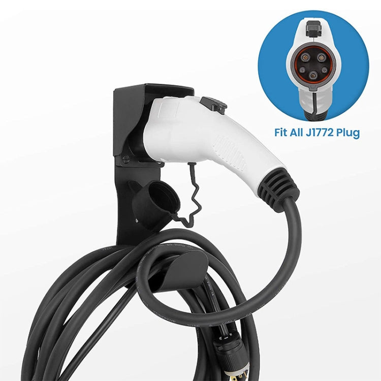 EV Charger Cable Holder Electric Car Charging Cable Organizer for J1772 Plug(Black) - EV Charger Accessories by PMC Jewellery | Online Shopping South Africa | PMC Jewellery