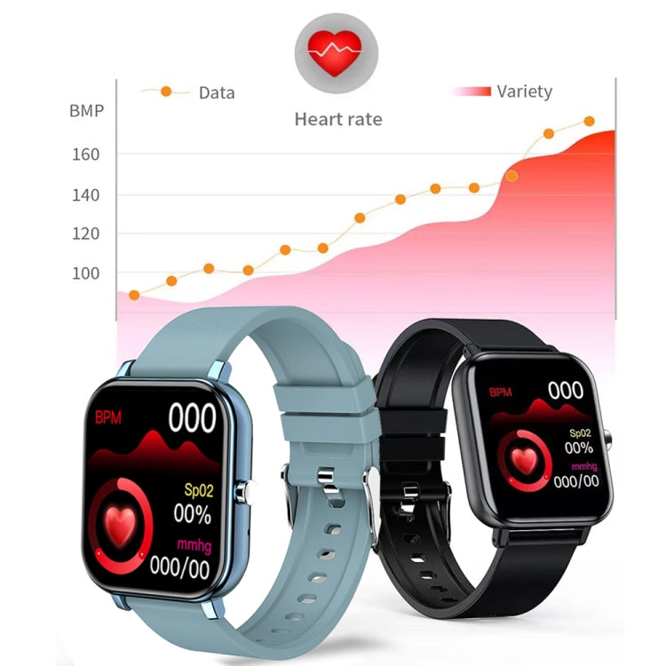 H10 1.69 inch Screen Bluetooth Call Smart Watch, Support Heart Rate/Blood Pressure/Sleep Monitoring, Color: Blue Net+Silicone - Smart Wear by PMC Jewellery | Online Shopping South Africa | PMC Jewellery