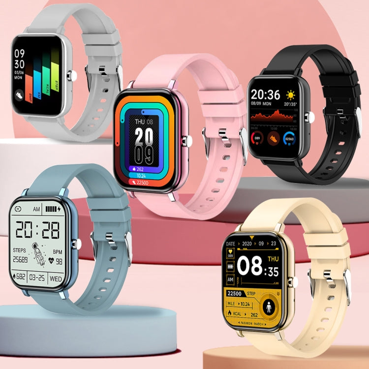 H10 1.69 inch Screen Bluetooth Call Smart Watch, Support Heart Rate/Blood Pressure/Sleep Monitoring, Color: Gold Net+Silicone - Smart Wear by PMC TechLife | Online Shopping South Africa | PMC TechLife