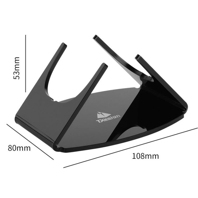 For JBL Clip 3/4 Speaker Storage Stand Acrylic Desktop Audio Base(Black) - Speaker Bracket by PMC TechLife | Online Shopping South Africa | PMC TechLife