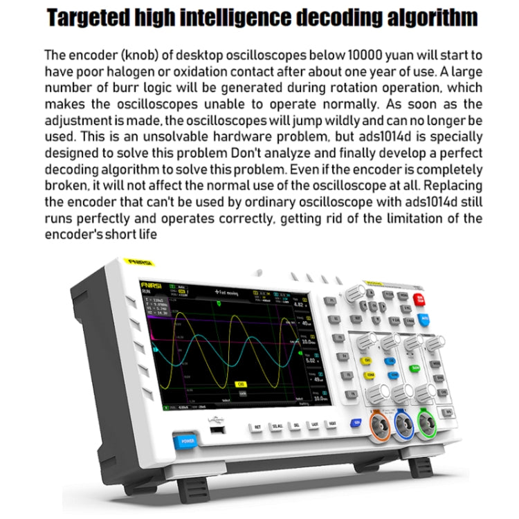 FNIRSI 1014D 2 in 1 Dual-channel 100M Bandwidth Digital Oscilloscope 1GS Sampling Signal Generator, US Plug - free shipping - PMC TechLife - Order now!