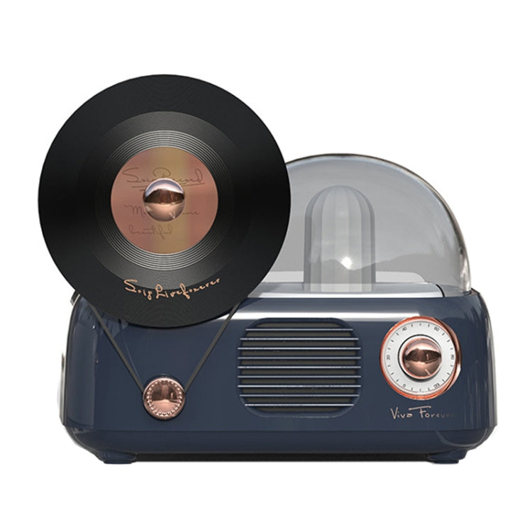 Y02 Retro Vinyl Record Player Wireless Bluetooth Speaker Ambient Light Aromatherapy Bluetooth Audio(Blue) - Desktop Speaker by PMC TechLife | Online Shopping South Africa | PMC TechLife